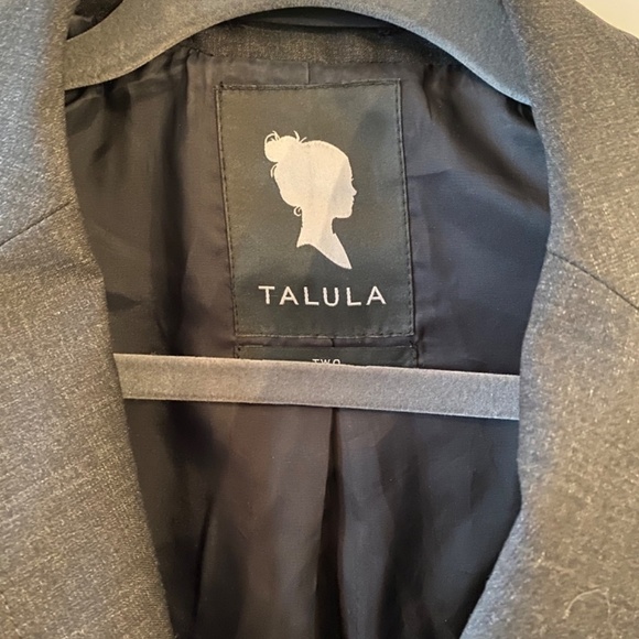 ARITZIA Talula Wool Charcoal Gray Blazer, Size 2 - Picture 5 of 9